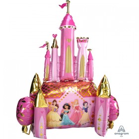 Ходячий шар замок з принцесами фото 1