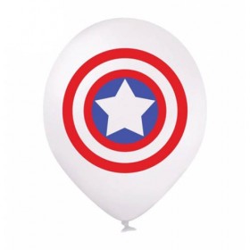Кульки з малюнком - Щит Капітана Америки фото 1