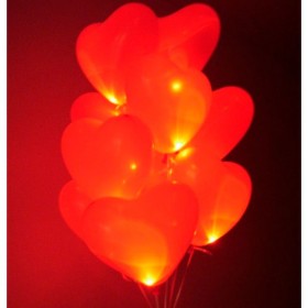 Светящиеся шары сердца красные фото 2