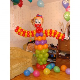 Фигура из шаров клоун фото 1