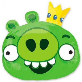 Фольгированный шар Angry Birds Король свиней фото 1