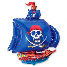 Фольгированный шар пиратский корабль фото 2
