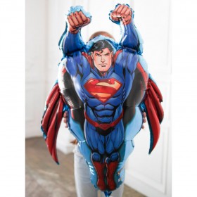 Фольгированный шар Супермен летящий фото 2