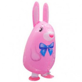 Ходячий шар Кролик розовый