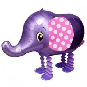 Ходячий шар Слоник фиолетовый фото