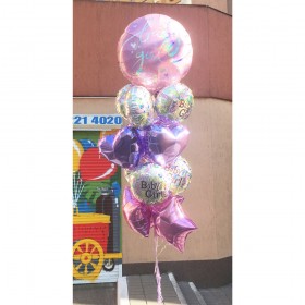 Композиция из воздушных шаров для выписки из роддома Set 117048 фото 1