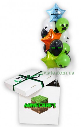 Коробка-сюрприз с шариками minecraft 118123
