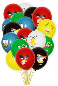 Шары с надписью Angry Birds фото 1